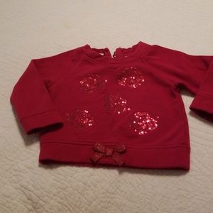 Baby girl sequined sweatshirt